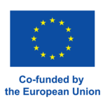 EU Emblem: blauer Hintergrund, gelbe Sterne in kreisf?rmiger Anordnung; Schriftzug: 
